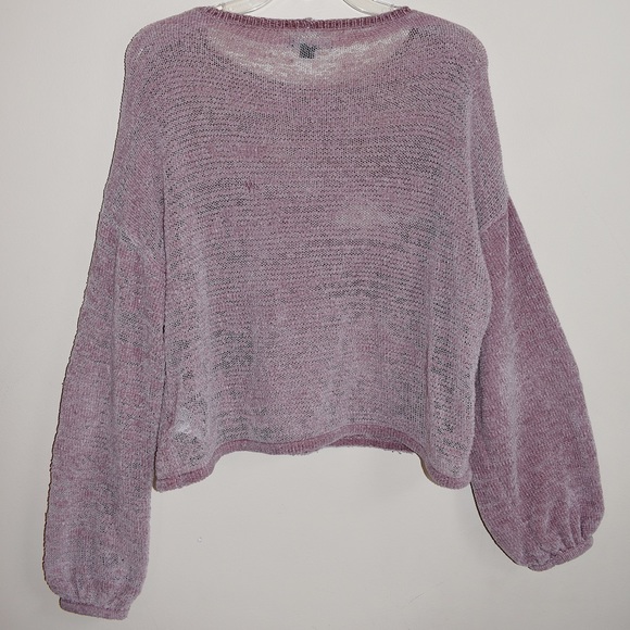 American Eagle Lilac Chenille Knit Sweater - Picture 8 of 10